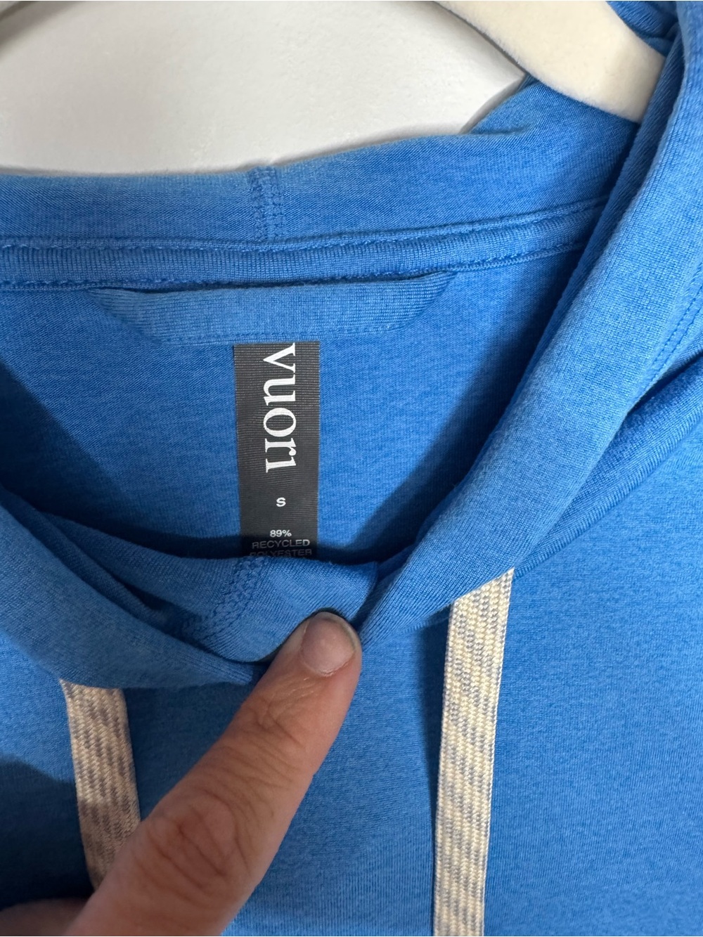 VUORI CLOTHING
HALO ESSENTIAL HOODIE- BALTIC HEATHER BLUE - Picture 3 of 4
